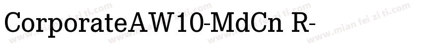 CorporateAW10-MdCn R字体转换
